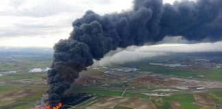 incendio sur madrid sesena