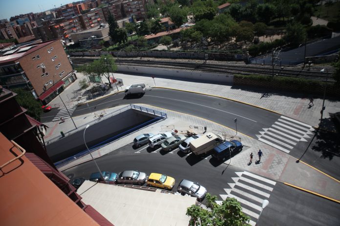 TUNEL PUENTE PASEO ROMA CALLE MOSTOLES TRAS OBRAS TERMINADO (37)
