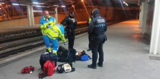 policia fuenlabrada tren