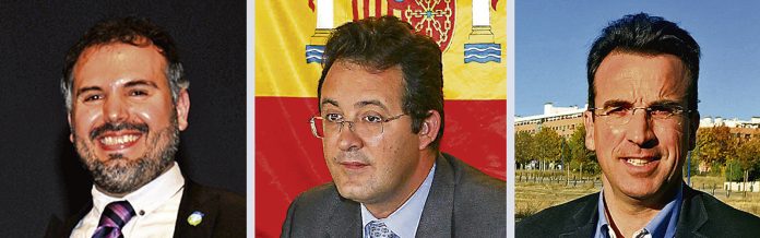 Carlos Delgado, Jesús Gómez y Miguel Ángel Recuenco