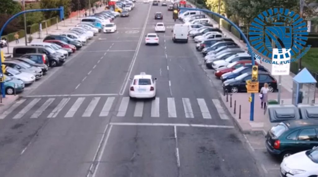 seguridad vial drones Fuenlabrada